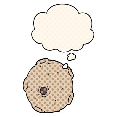 çizgi film ay ve çizgi roman tarzında düşünce balonu