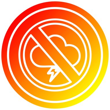 sıcak degrade spektrumda dairesel fırtınalar yok