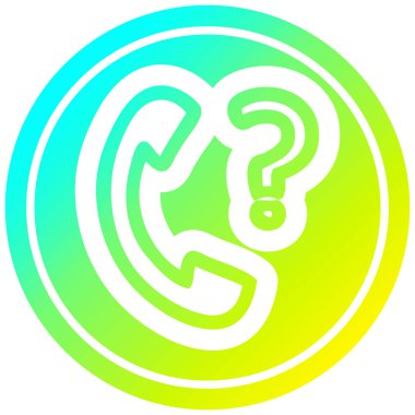 soğuk degrade s soru işareti dairesel ile telefon yakışıklı