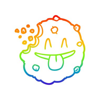 gökkuşağı degrade çizgi çizim Karikatür çerez