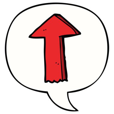 karikatür ok ve konuşma balonu