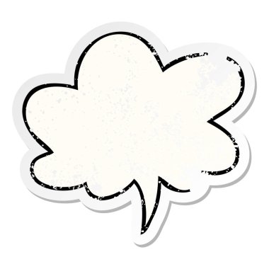 karikatür konuşma kabarcık sıkıntılı etiket ve konuşma kabarcık distr