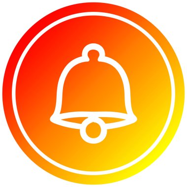 sıcak degrade spektrumda eski çan dairesel