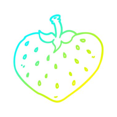 soğuk degrade çizgi çizim karikatür çilek