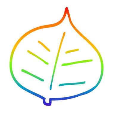 degrade çizgi gökkuşağı karikatür yaprak çizim