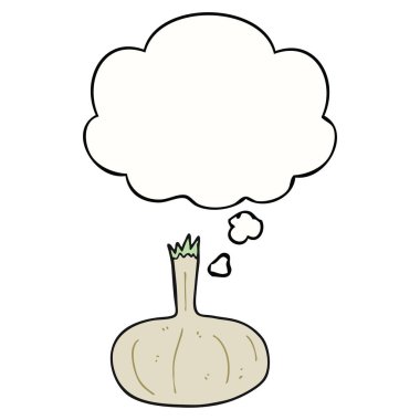 karikatür soğan ve düşünce balonu