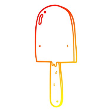 sıcak degrade çizgi çizim karikatür lolipop