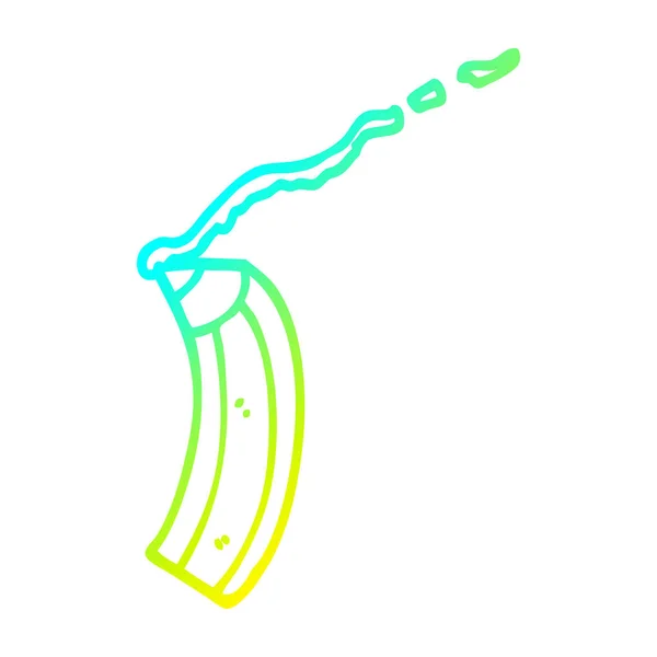 Studená Přechodová čára kresba kreslená barevná tužka — Stockový vektor