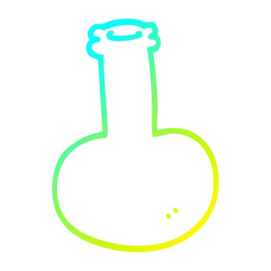 soğuk degrade çizgi çizim karikatür cam şişe