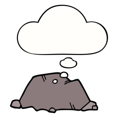 karikatür rock ve düşünce balonu