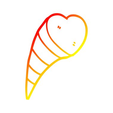 sıcak degrade çizgi çizim karikatür aşk kalp sembolü