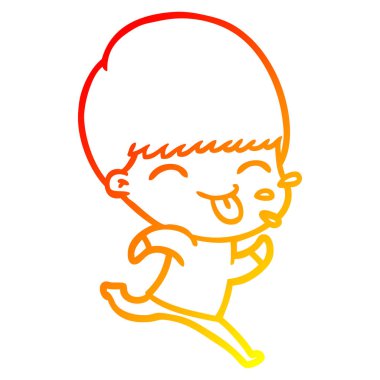 sıcak degrade çizgi çizim karikatür kaba adam