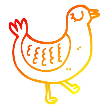 sıcak degrade çizgi çizim karikatür kuş