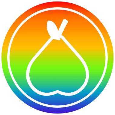 gökkuşağı spektrumunda organik armut dairesel