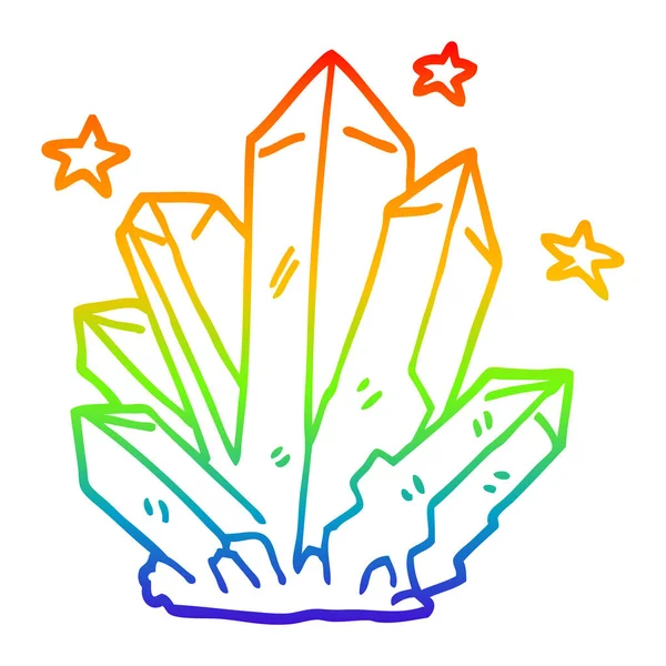 gökkuşağı gradyan çizgi çizim karikatür sihirli kristal