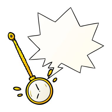 çizgi film sallanan altın hipnotizma izlemek ve smoot konuşma balonu