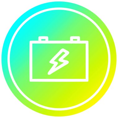 soğuk degrade spektrumda endüstriyel pil dairesel