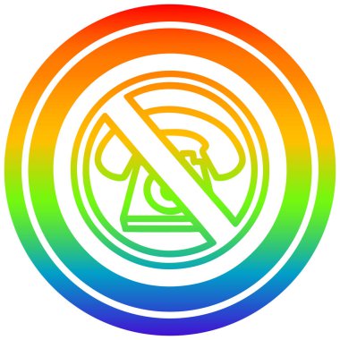 gökkuşağı spektrumunda sıcak çağrı dairesel