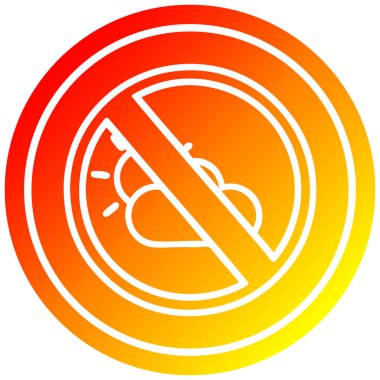 sıcak degrade spektrumda hava sirküleri yok