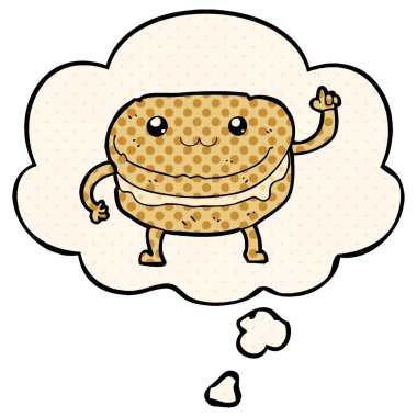 çizgi film sallanan pasta karakteri ve çizgi roman s düşünce balonu