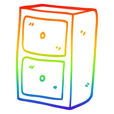 gökkuşağı gradyan çizgi çizim karikatür dosyalama kabine