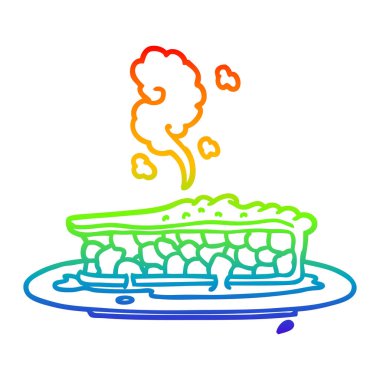 gökkuşağı degrade çizgi çizim karikatür yaban mersini pasta