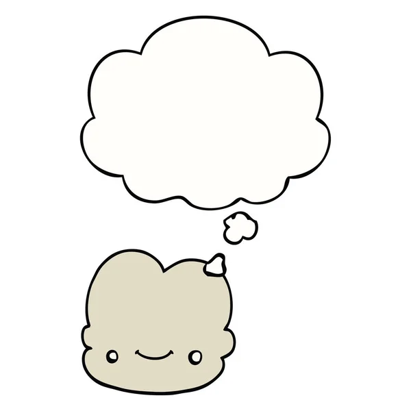 Karikatür bulut ve düşünce balonu — Stok Vektör
