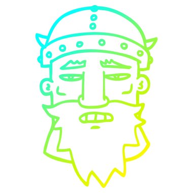 soğuk degrade çizgi çizim karikatür kızgın savaşçı