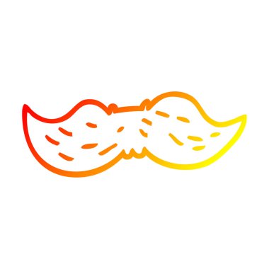 sıcak degrade çizgi çizim karikatür adams bıyık