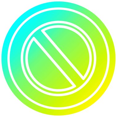 soğuk degrade spektrumda genel stop dairesel