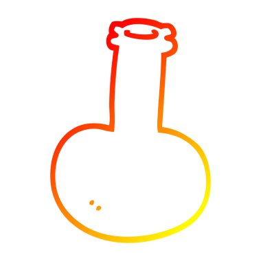 sıcak degrade çizgi çizim karikatür kırmızı vazo