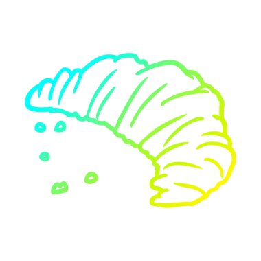 soğuk degrade çizgi çizim kruvasan