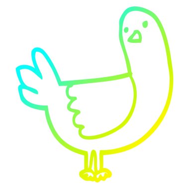 soğuk degrade çizgi çizim karikatür güvercin