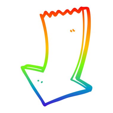 gökkuşağı degrade çizgi çizim karikatür işaret ok