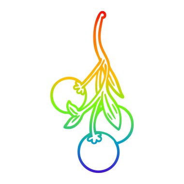 gökkuşağı degrade çizgi çizim Karikatür ökseotu