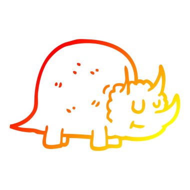 sıcak degrade çizgi çizim karikatür tarih öncesi dinozor