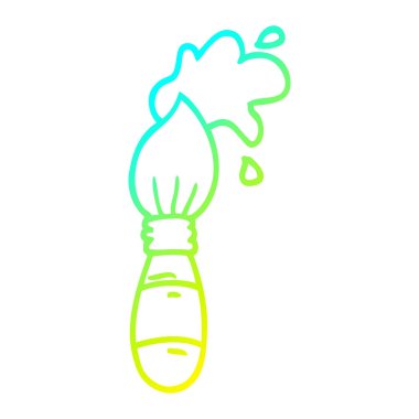 soğuk degrade çizgi çizim karikatür boya fırçası