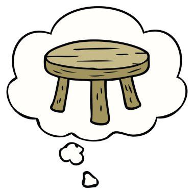 karikatür küçük dışkı ve düşünce balonu