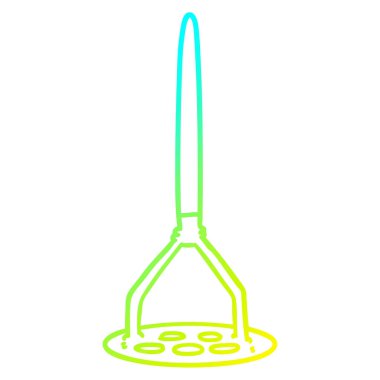 soğuk degrade çizgi çizim karikatür patates masher