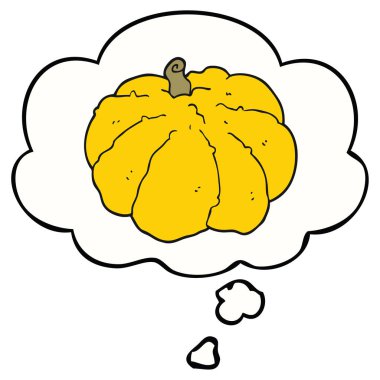 karikatür kabak ve düşünce balonu