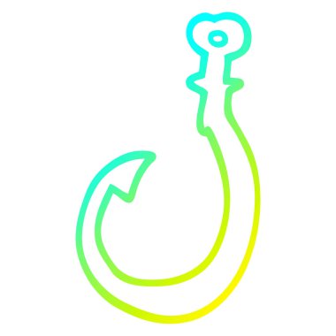 soğuk degrade çizgi çizim karikatür kanca