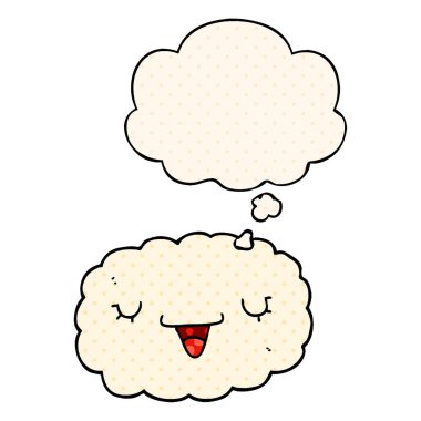 çizgi film bulutu ve çizgi roman tarzında düşünce balonu