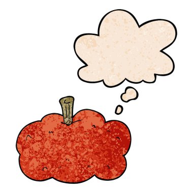 karikatür kabak ve grunge doku desen sty düşünce balcığı