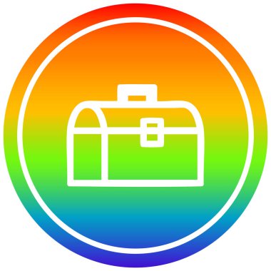 gökkuşağı spektrumlu araç kutusu dairesel