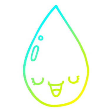 soğuk degrade çizgi çizim karikatür yağmur damlası