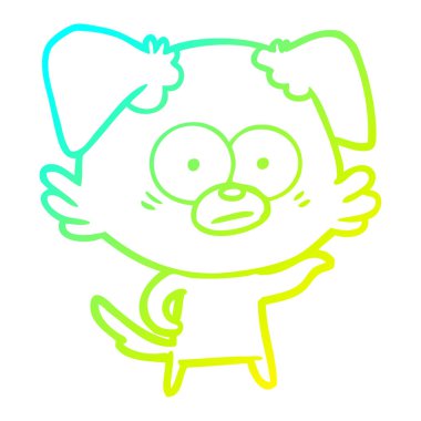 soğuk degrade çizgi çizim sinir köpek karikatür