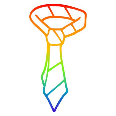 gökkuşağı gradyan çizgi çizim karikatür ofis kravat