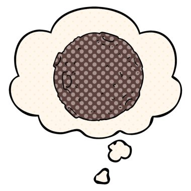 çizgi film ay ve çizgi roman tarzında düşünce balonu