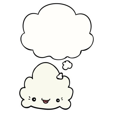 karikatür bulut ve düşünce balonu