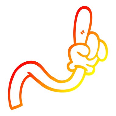 sıcak degrade çizgi çizim karikatür el hareketi